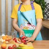 CHEFCLUB KIDS Unisex Children's Cotton Apron, Yellow, One Size, yellow