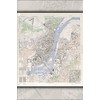 24"x36" Gallery Poster, 1946 Map of Pyongyang North Korea by