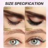 Landrain Pack of 12 3D Magnetic Lashes, Magnetic Eyelashes, Natural