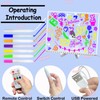 Fanrui 15.75" x 11.81" LED Light-Up Whiteboard - Remote Control,