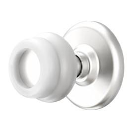 No-Drill Clear Door Stopper – Silicone Wall Protector – Prevent Dents, No Tools