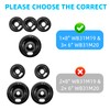 Black Porcelain Burner Drip Pans (1) 8” WB31M19 (3) 6”