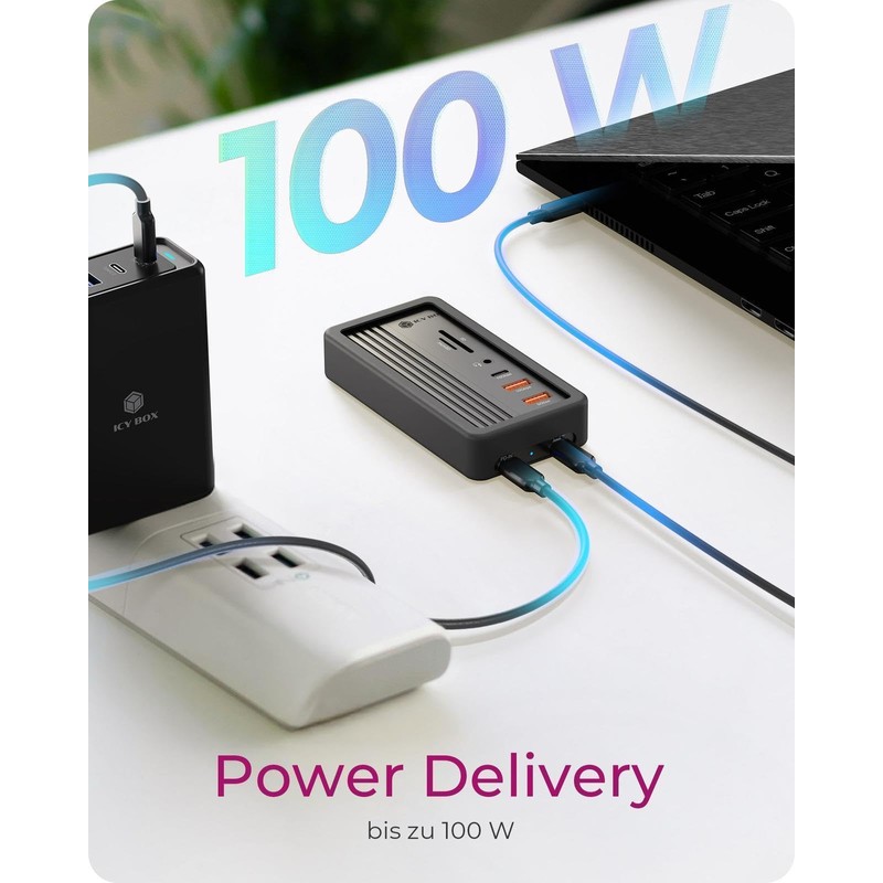 ICY BOX IB-DK4072M-CU31 10-in-1 USB-C Docking Station with M.2 NVMe