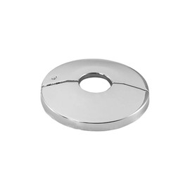 tecuro Hinge Rosette Diameter 35 mm x Diameter 68 mm x 12 mm - Chrome-Plated Brass for Clean Covering of Pipes or Flooring
