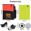 Referee Set, Football Referee Card Set with Red Yellow Card,