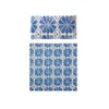 Creative Co-Op 20-Piece Paper Napkins with Pattern, Blue and White