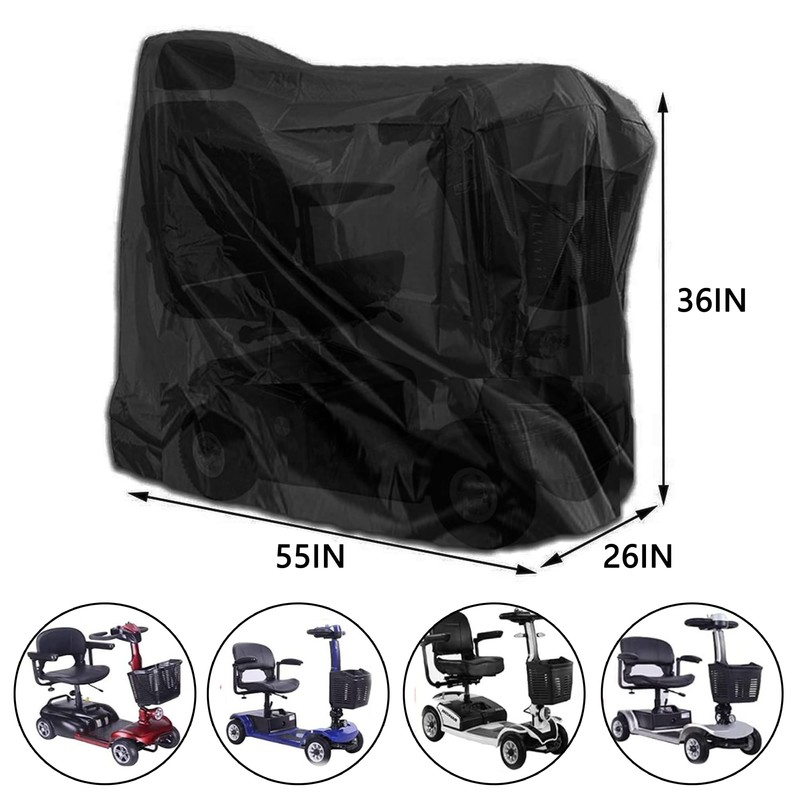 Sqodok Mobility Scooter Storage Cover, 420D Waterproof Wheelchair Cover for