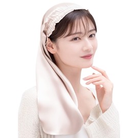 COCOSILK 100% Silk Night Cap for Long Hair, Tube-Shaped Sleep Cap, Cylindrical Hair Wrap