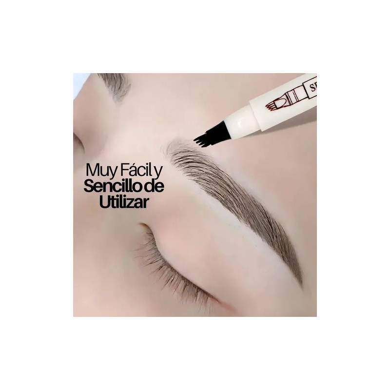 Lápiz Microblading Cejas Marrón P. Agua Universo en Linea Plumon