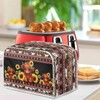 Lotusorchid Highland Cow Print Toaster Cover - 4 Slice, Washable,