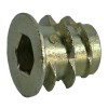 Unbranded 5mm-0.8 x 10mm Die Cast Zinc Coarse Thread Soft Wood Inserts (12 pcs.)