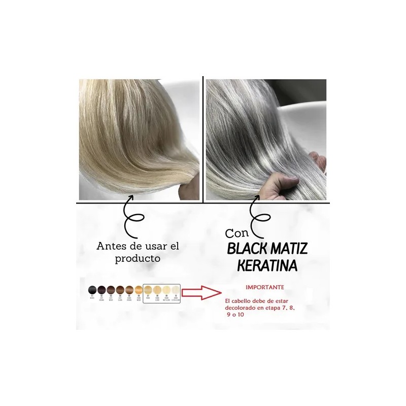 Kit 1000 g Black Matiz Keratina Y Shampoo Black Matiz