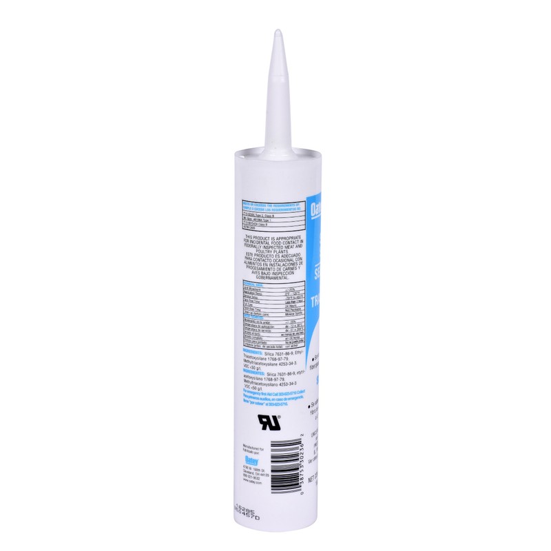 Oatey 30236 10.3 oz. High Performance Silicone Sealant, Clear