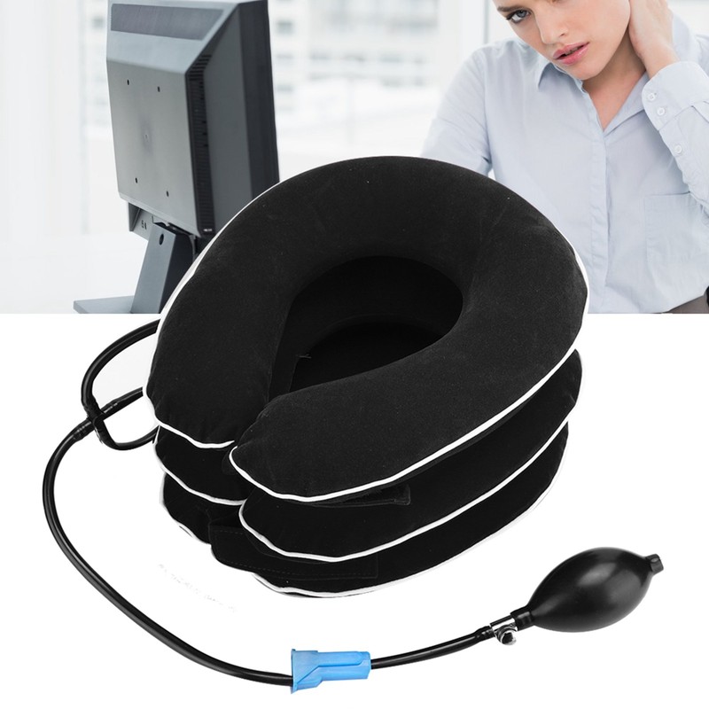 Inflatable Cervical Collar Adult Home Neck Stretching Devices Traction Support