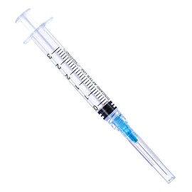 3ml/cc Syringe With 23G/1'' Needle And Individual plastic packaging(100Pack-3ml)