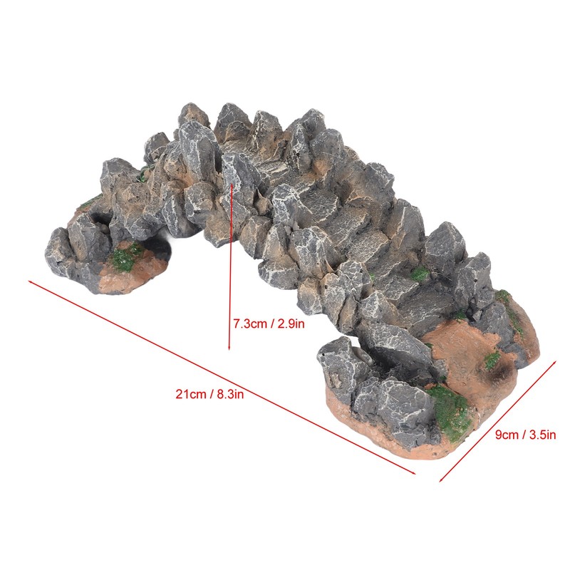 Aquarium Arch Bridge Resin Safe Simulation Decoration Fish Tank Bridge