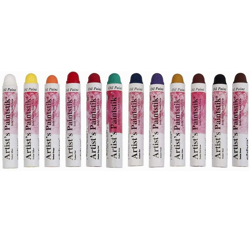 Jack Richeson 121501 Shiva Oil Paintstik, Student Colors, Set of