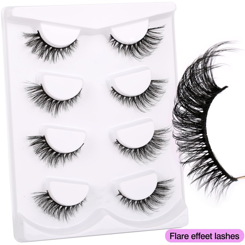 lashes Faux Mink 6D Dramatic Volume Strip False EyeLashes Fluffy