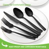 60 Pieces Black Silverware Set, Yoehka Premium Stainless Steel Flatware