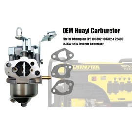 Huayi Carburetor Compatible with Champion CPE 100302 100302-1 224CC 3.5KW 4KW Inverter Generator carb