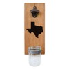 Texas Bottle Opener With State Map or State Flag Graphic