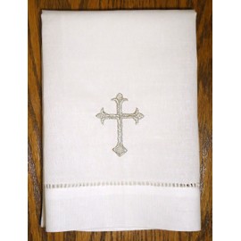 Integrity Designs Linen Cloth for Baptism with Silver Cross