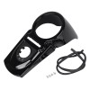 Unbranded Vivid Black Fuel Tank Dash Console Fit For Harley