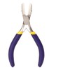 Flat Nose Pliers Blue Handle Double Spring Structure Carbon Steel