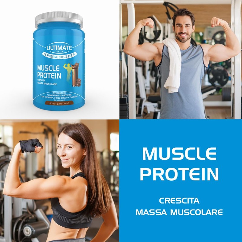 Ultimate Italia - Muscle protein cacao 600g - proteine per