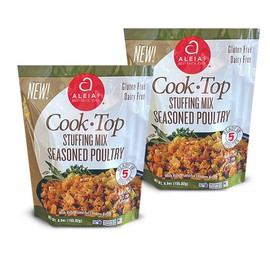 ALEIA'S BEST. TASTE. EVER. Cook Top Stuffing Mix Seasoned Poultry - 5.5 oz / 2 Pack – Rich, flavorful Taste, Ready in 5 minutes, Stuffing for Gluten Free Recipes, Gluten-free