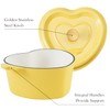 Flavehc Heart Shaped Dutch Oven 3 qt Cast Iron Dutch