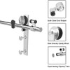 TSMST 7FT Sliding Barn Door Hardware Kit, Stainless Steel Heavy