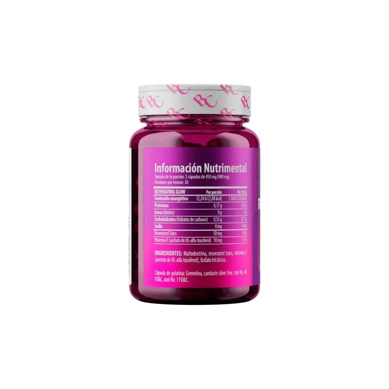 Belacaps Resveratrol Vitamina E 60 Cápsulas Para Mujer