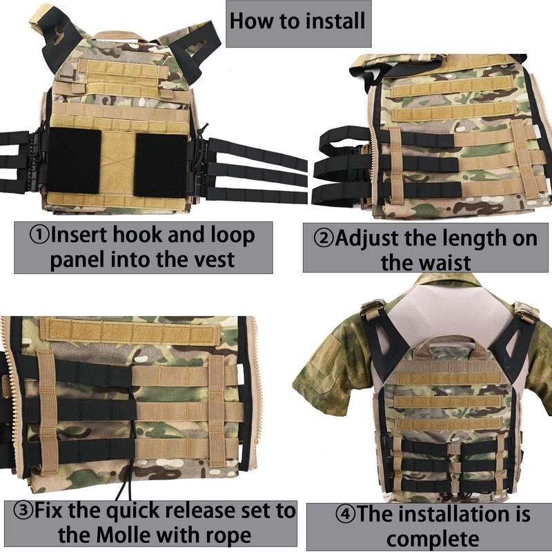 tactifans 2 Pack MOLLE Vest Quick Release Buckle Quick Release