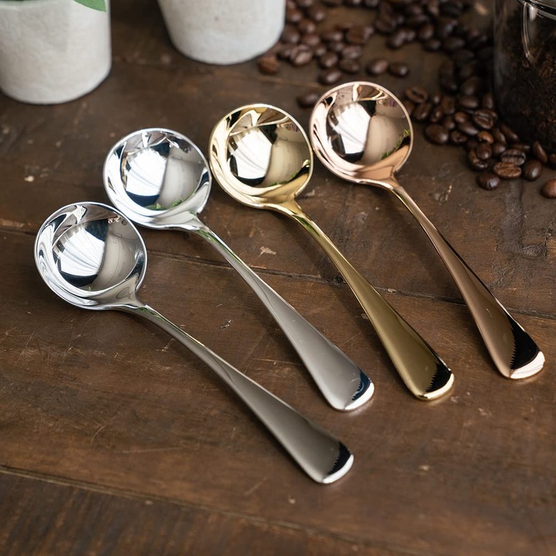 Aoyoshi 511646 Coffee Cupping Spoon, Pink Gold, W1.6 x D1.0