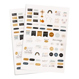 Blessed is She - Liturgical Catholic Planner Stickers | 330 Pcs of Motivational Stickers and Inspirational Stickers | Enjoy Journaling with Bible Stickers for Men, Women, Kids & Adults