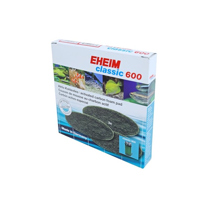 Eheim 2217 Carbon Set of 3 Sponges for Aquarium
