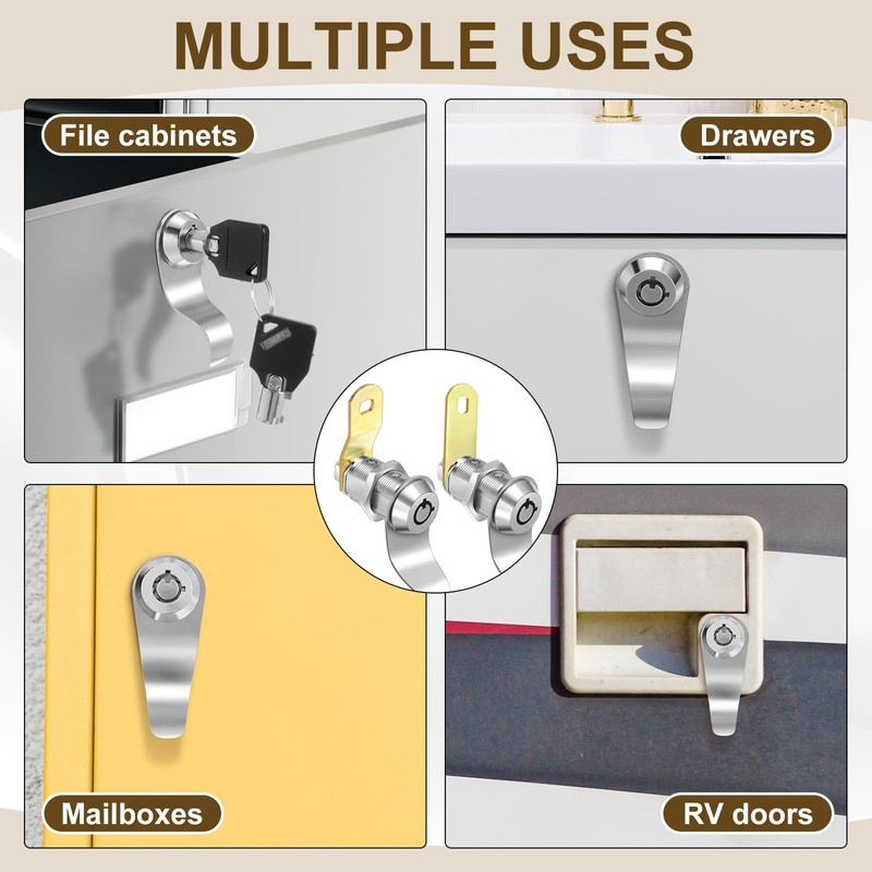 Duraaamo 12 Pack Rv Door Locks for Storage Door 1-1/8''