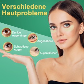 Eye Pads Eye Mask Against Dark Circles, Eye Bags, Wrinkles & Swelling - Pack of 60 Avocado Eye Pads with Avocado Extract, Glycerine & Hyaluronic for Hydrating and Moisturising