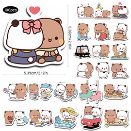 100 Bullet Journal Stickers Scrapbook Accessories PVC Scrapbook Stickers Scrapbooking Suitable for Diaries Photo Albums Notebooks Crafts Card Making Mobile Phones etc