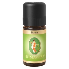 PRIMAVERA Ätherisches Öl Zitrone 10 ml - Aromaöl, Duftöl, Aromatherapie - erfrischend, konzentrationsfördernd, aufmunternd - vegan