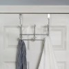 Home Basics Over the Door Chrome Hook Rack for Towels