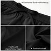 HMIYA Men's Sports Shorts Quick Drying Shorts with Zip Pocket,