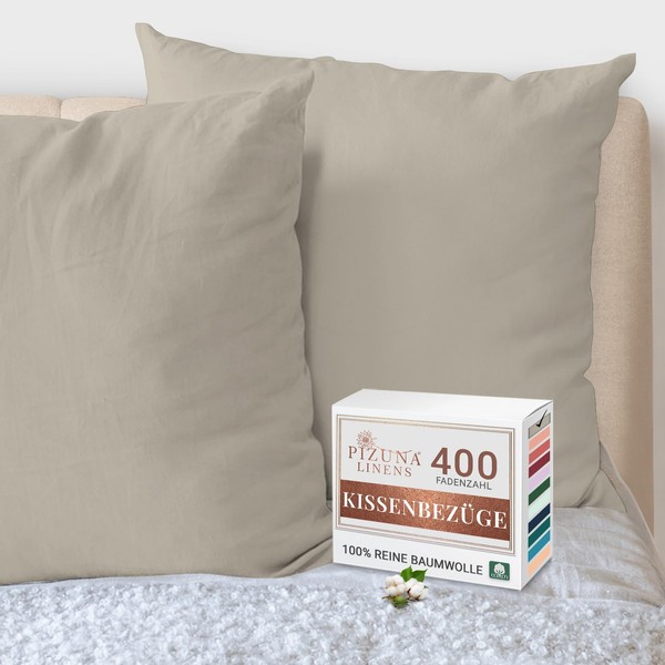 Pizuna Luxury Soft Satin Pillowcases, Pack of 2, 80 x