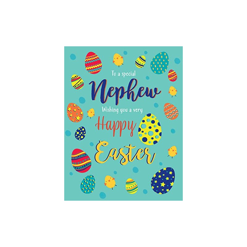 Easter Card Nephew - 8 x 6 inches - Regal