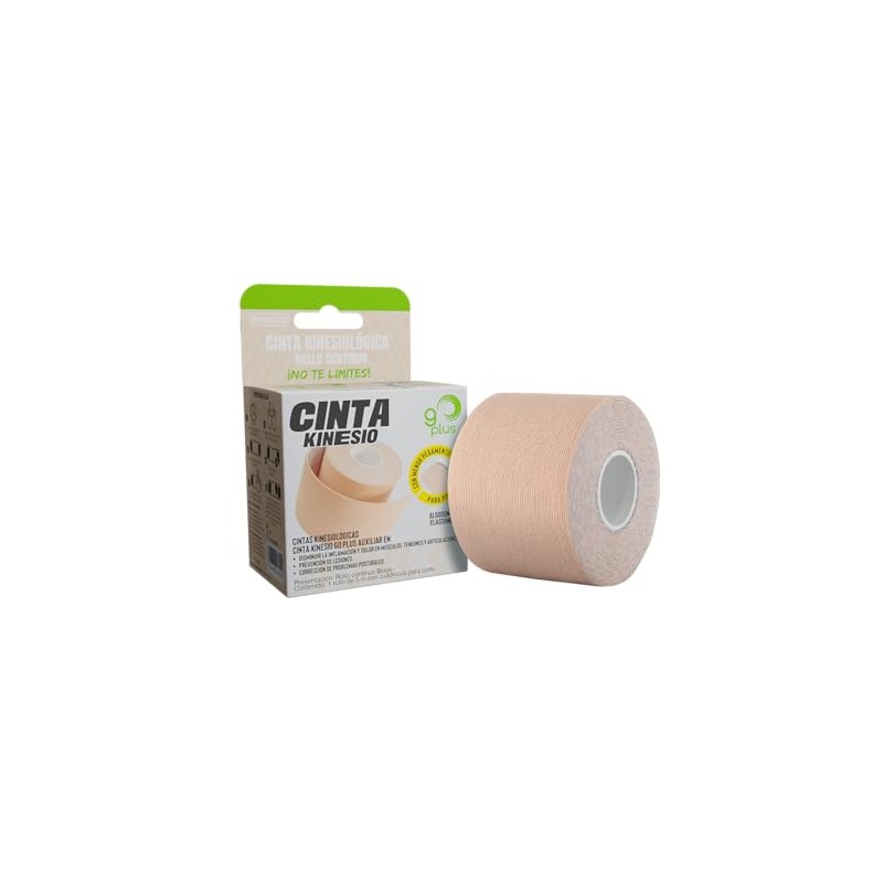 Cinta Kinesiológica Beige Piel Sensible 5m Continua Go Plus (6)