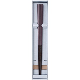 Hashikura Matsukan G-81125 Dishwasher Safe Natural Wood Chopsticks Rest Set, 8.9 inches (22.5 cm), Unisex, HASHIKURA SEASON 01, Wenge, Octagonal, Red Bean Color, Purple, Made in Japan