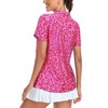 Tanst Sky Golf Shirts for Woman, Ladies Plus Size Golf