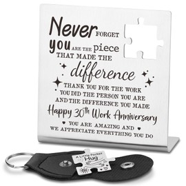 30 Years Work Anniversary Employee Gifts, Thank You Appreciation Gifts for Nurses Therapists Mentor Teacher Happy 30th Works Gift for Women Boss Coworker Friends Desk Decorative Sign TZC27