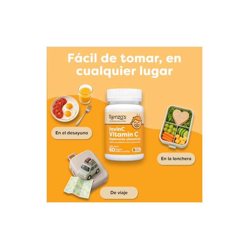 Renzo's InvinC KIT 3 | Vitamina C + Zinc para